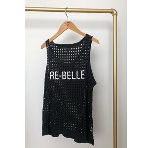 True Religion Re-belle Black Tank top